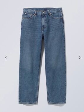 Weekday GALAXY MID RISE LOOSE STRAIGHT JEANS sz 32 x 32